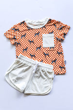 Load image into Gallery viewer, Coonhound Bamboo Varsity Short Set - T-shirt &amp; Shorts
