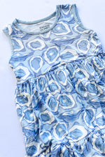 Load image into Gallery viewer, Blue Oyster Bamboo Tiered Twirl Dress - with Pockets
