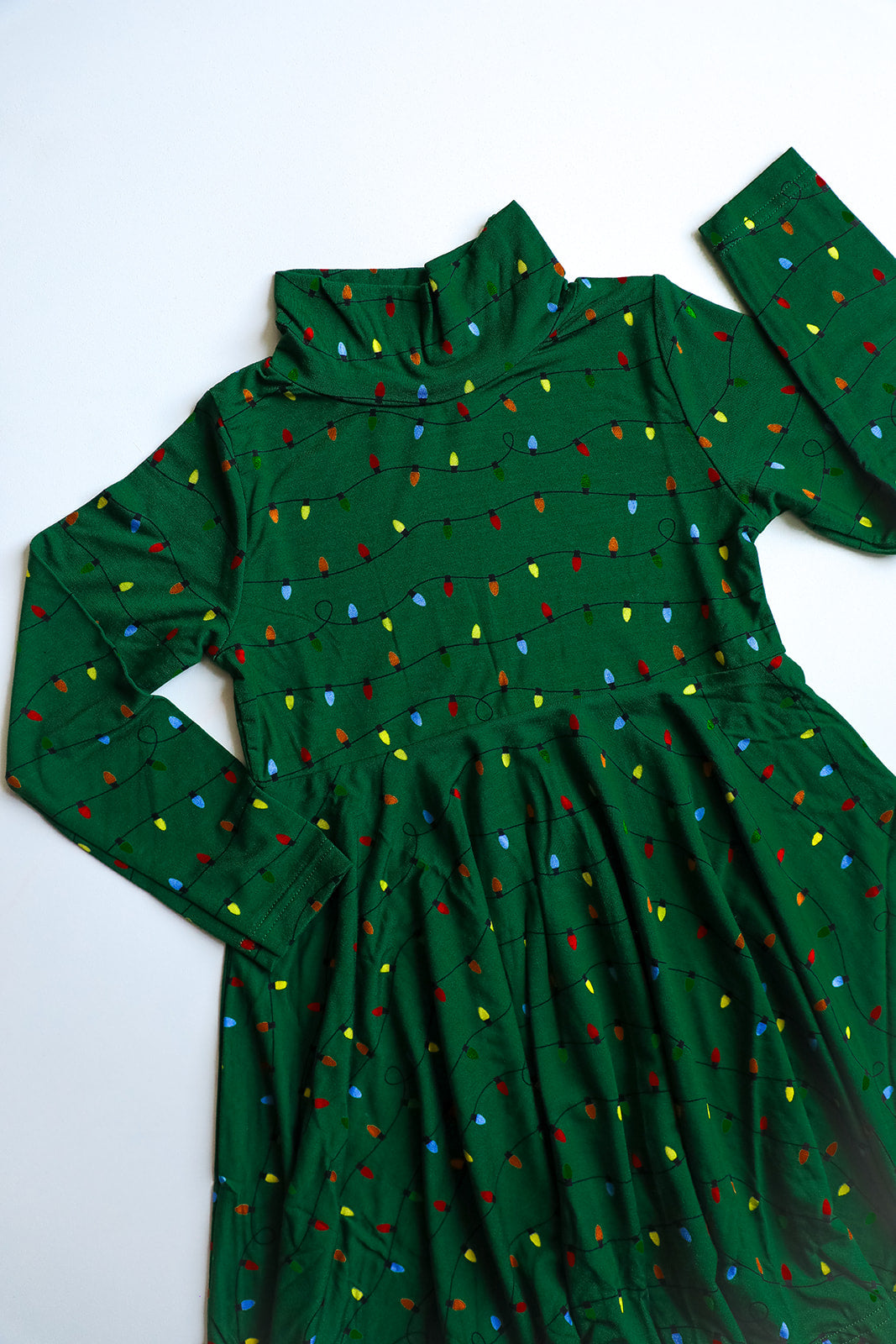 Lights Bamboo Turtleneck Twirl Dress