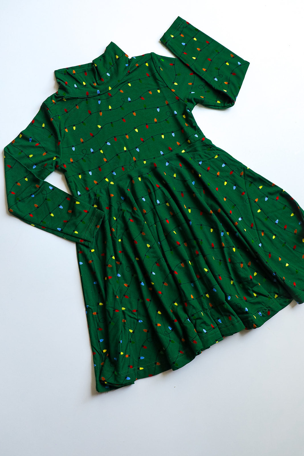 Lights Bamboo Turtleneck Twirl Dress