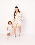 Orange Crab Bamboo Womens Sweatshirt Set - Top & Bottom