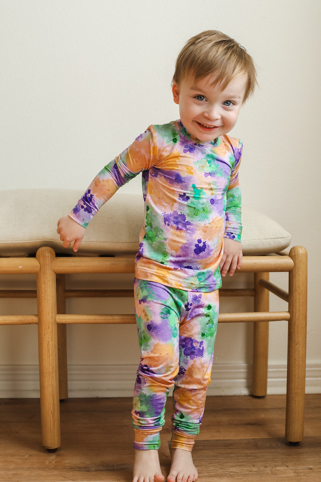 Ink Splat 2 Piece Bamboo Pajama Set