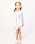 Orange Crab Bamboo Long Sleeve Tee
