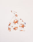 Orange Crab Bamboo Knotted Hat