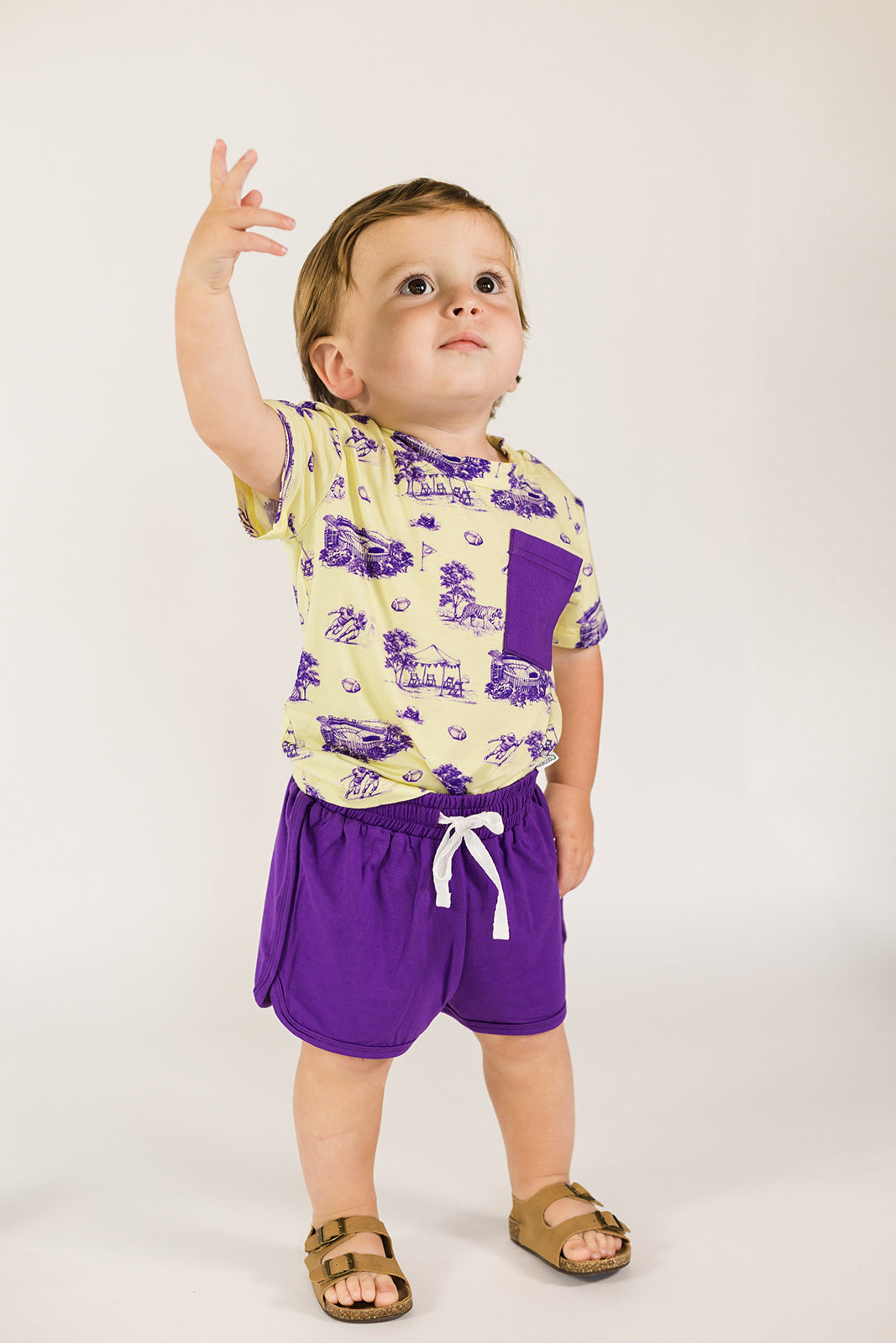 Tiger Toile Bamboo Varsity Short Set - T-shirt &amp; Shorts