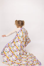 Load image into Gallery viewer, Mardi Gras Bamboo Triple Layer Blanket
