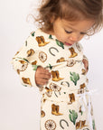 Western Bamboo Sweatshirt Set - Top & Bottom