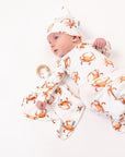 Orange Crab Bamboo Knotted Gown