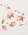Orange Crab Bamboo Knotted Hat