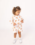 Orange Crab Bamboo Sweatshirt Set - Top & Bottom
