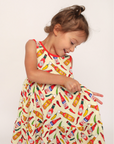 Hot Sauce Bamboo Tiered Twirl Dress - with Pockets