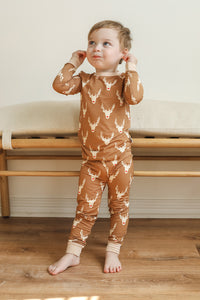 Reindeer 2 Piece Bamboo Pajama Set