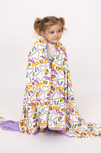 Mardi Gras Bamboo Triple Layer Blanket