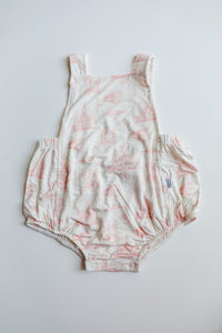 Pink Toile Bamboo Sun Bubble with Adjustable Straps