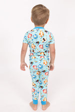 Load image into Gallery viewer, Pool Dog 2 Piece Bamboo Pajama Set
