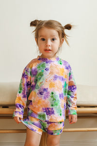 Ink Splat Bamboo Sweatshirt Set - Top & Bottom