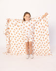 Orange Crab Bamboo Sweatshirt Set - Top & Bottom