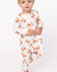 Orange Crab Double Zipper Bamboo Sleeper