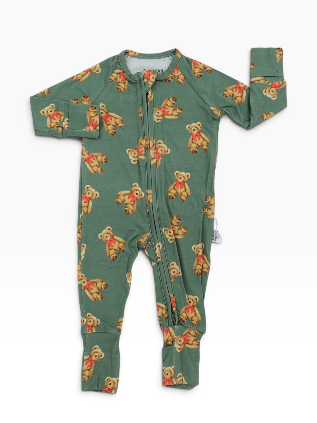 Holiday Teddy Double Zipper Bamboo Sleeper