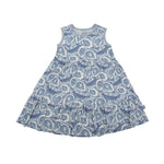 Load image into Gallery viewer, Blue Oyster Bamboo Tiered Twirl Dress - with Pockets
