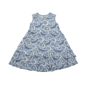 Blue Oyster Bamboo Tiered Twirl Dress - with Pockets