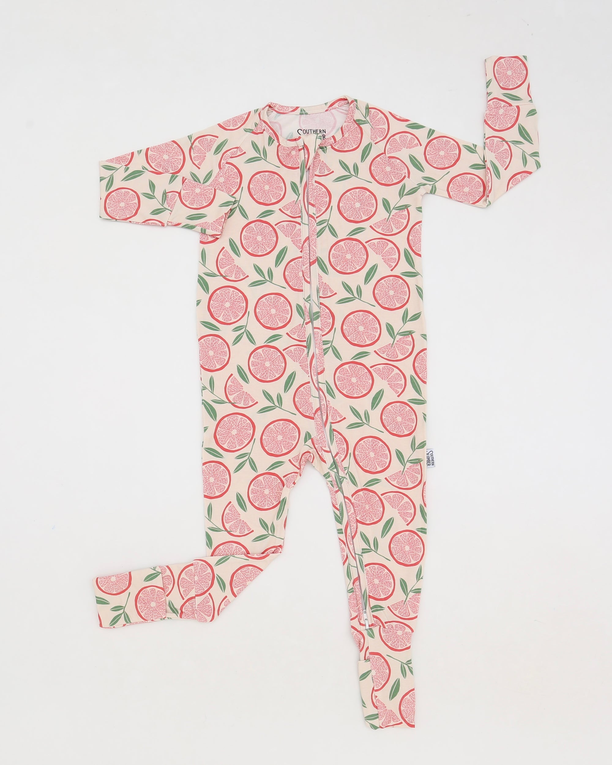 Grapefruit Double Zipper Bamboo Sleeper