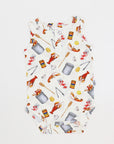 Crawfish Boil Bamboo Henley Onesie with Snaps