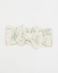 Sage Toile Bamboo Bow Headband