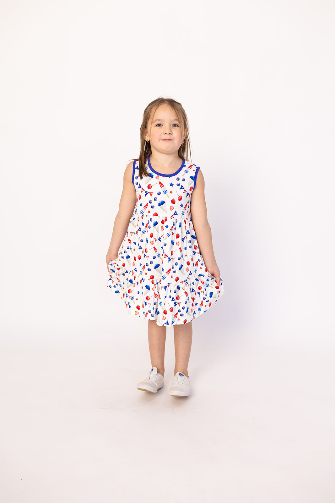 The Fourth Bamboo Tiered Twirl Dress - with Pockets