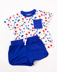 The Fourth Bamboo Varsity Short Set - T-shirt & Shorts
