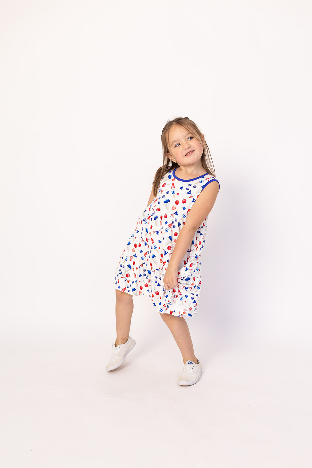 The Fourth Bamboo Tiered Twirl Dress - with Pockets