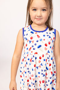 The Fourth Bamboo Tiered Twirl Dress - with Pockets