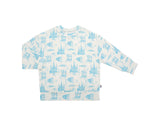 Load image into Gallery viewer, Blue Toile Bamboo Sweatshirt
