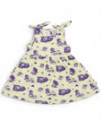 Tiger Toile Bamboo Shoulder Tie Dress