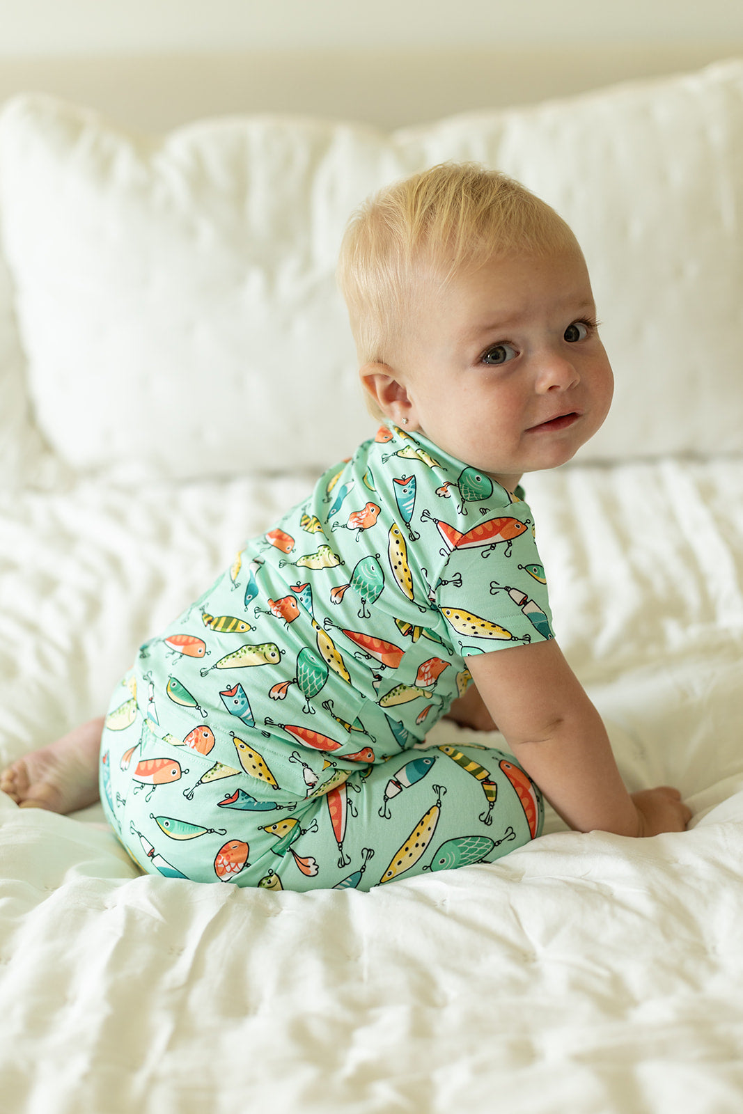 Fishing Baits 2 Piece Bamboo Pajama Set