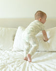 Sage Toile 2 Piece Bamboo Pajama Set