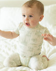 Sage Toile 2 Piece Bamboo Pajama Set