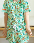 Fishing Baits Bamboo Varsity Short Set - T-shirt & Shorts
