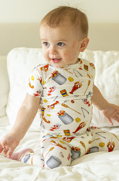 Toddler Pajama Set | Super Soft Viscose Bamboo | Crawfish Boil