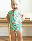 Fishing Baits Bamboo Henley Onesie with Snaps