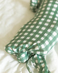 Green Gingham Bamboo Knotted Gown