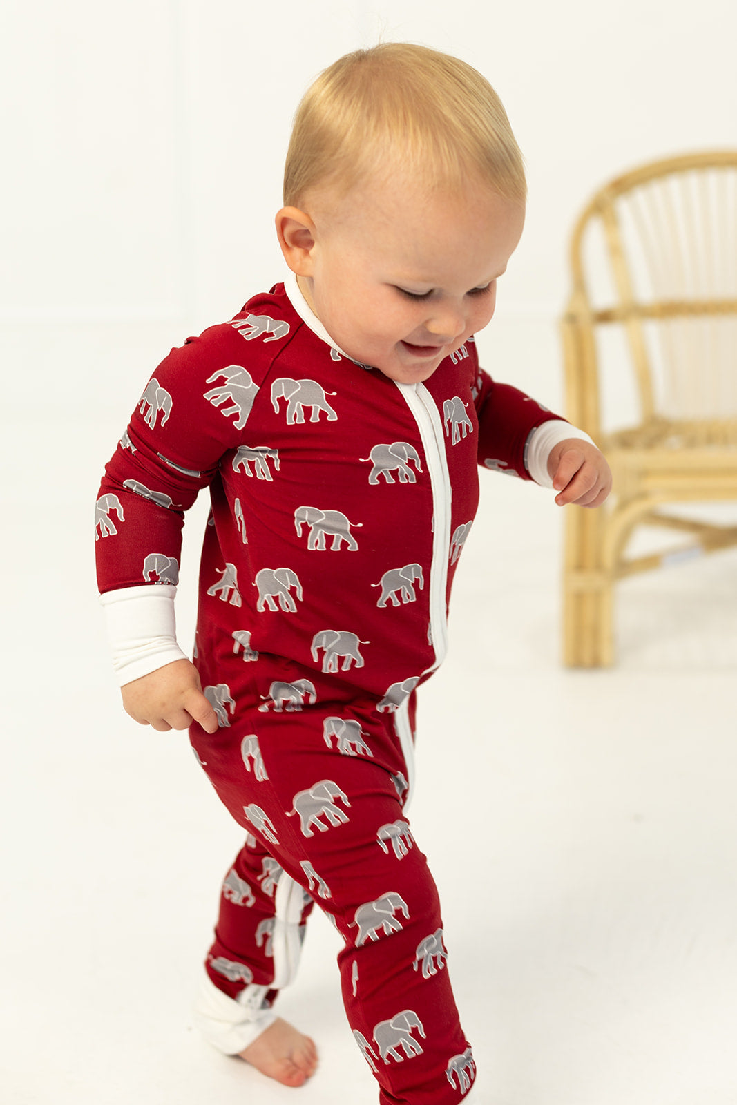 Elephant Double Zipper Bamboo Sleeper