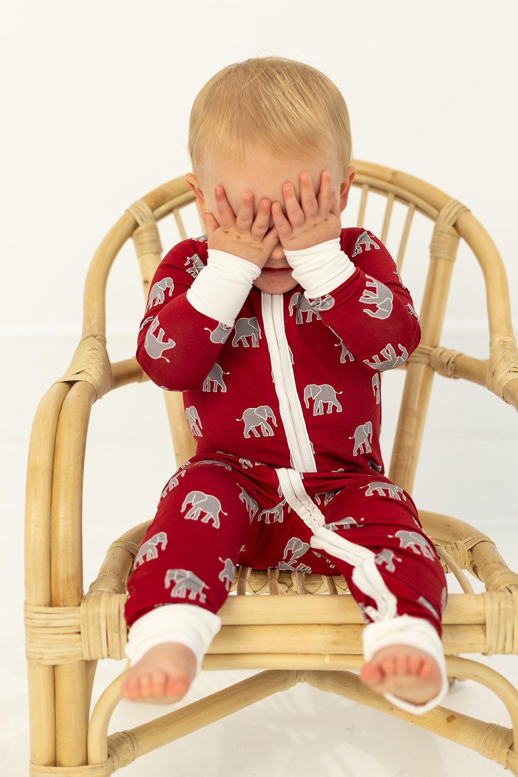 Elephant Double Zipper Bamboo Sleeper