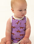 Geaux Bamboo Henley Onesie with Snaps