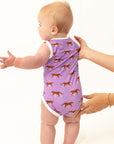 Geaux Bamboo Henley Onesie with Snaps