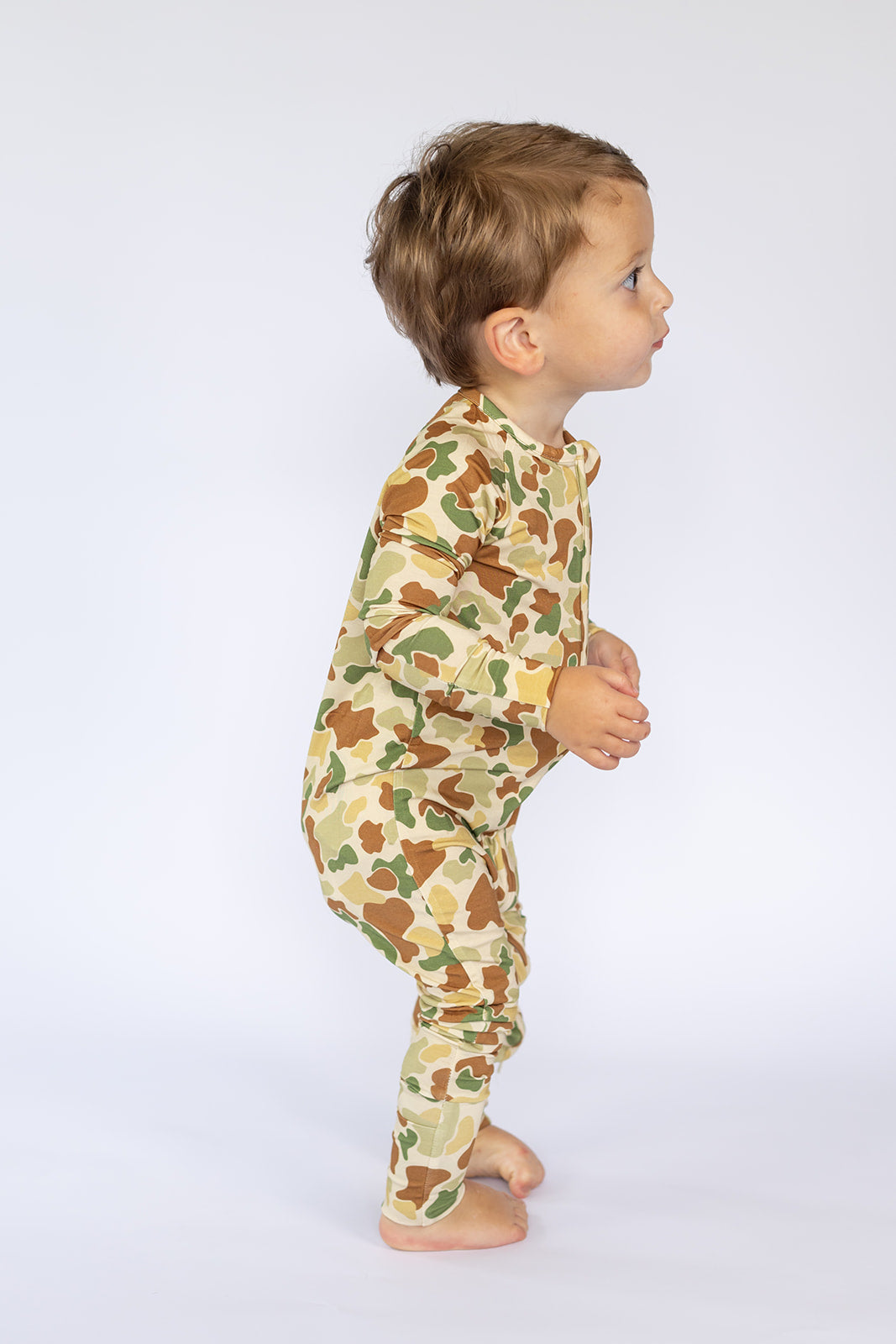 Camo Double Zipper Bamboo Sleeper
