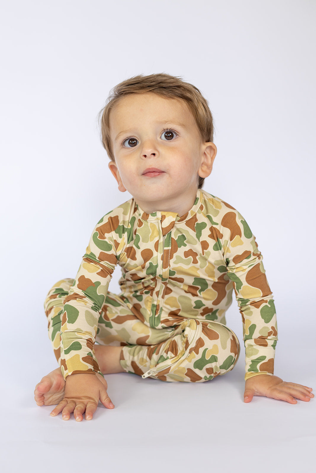 Camo Double Zipper Bamboo Sleeper