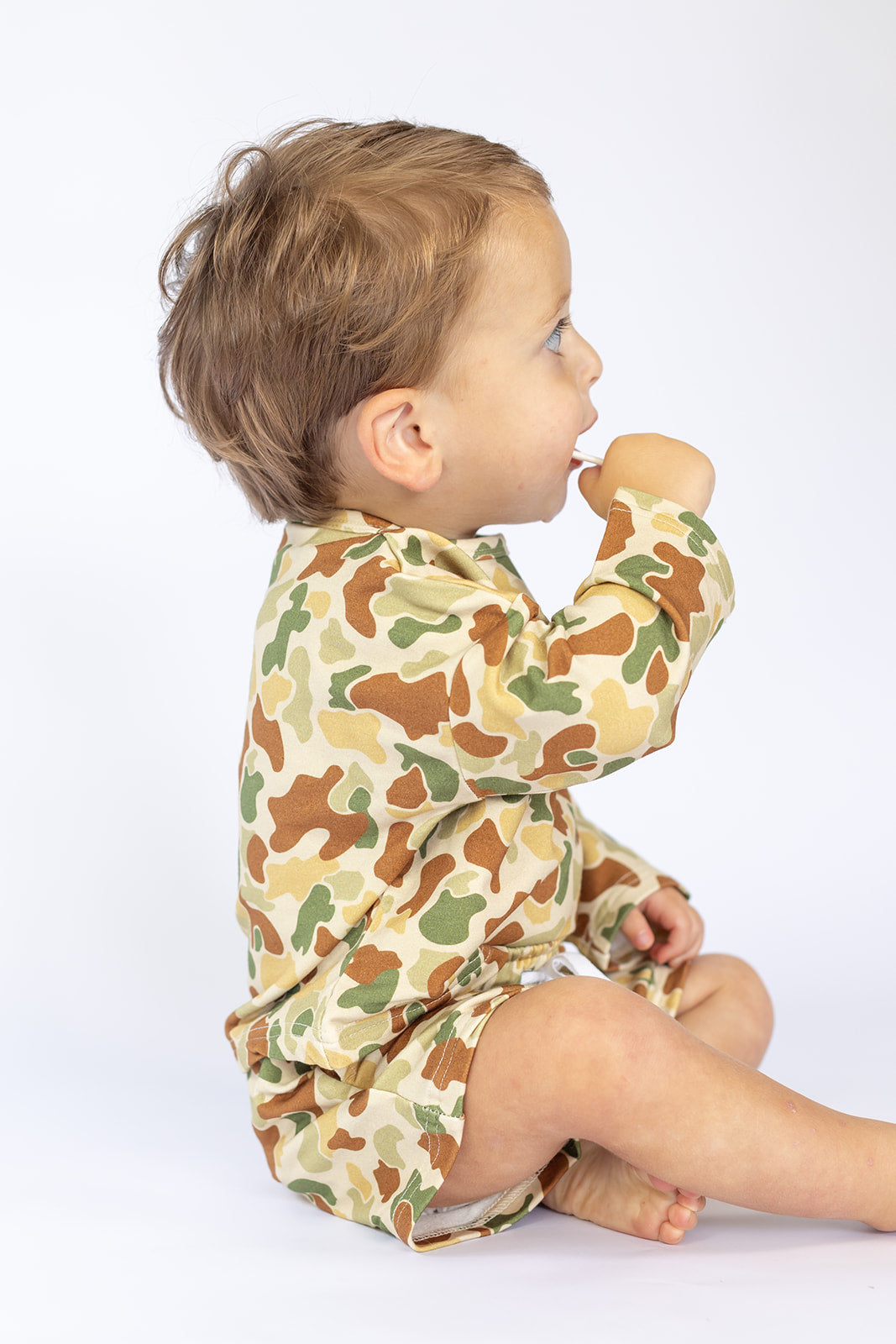 Camo Bamboo Sweatshirt Set - Top &amp; Bottom