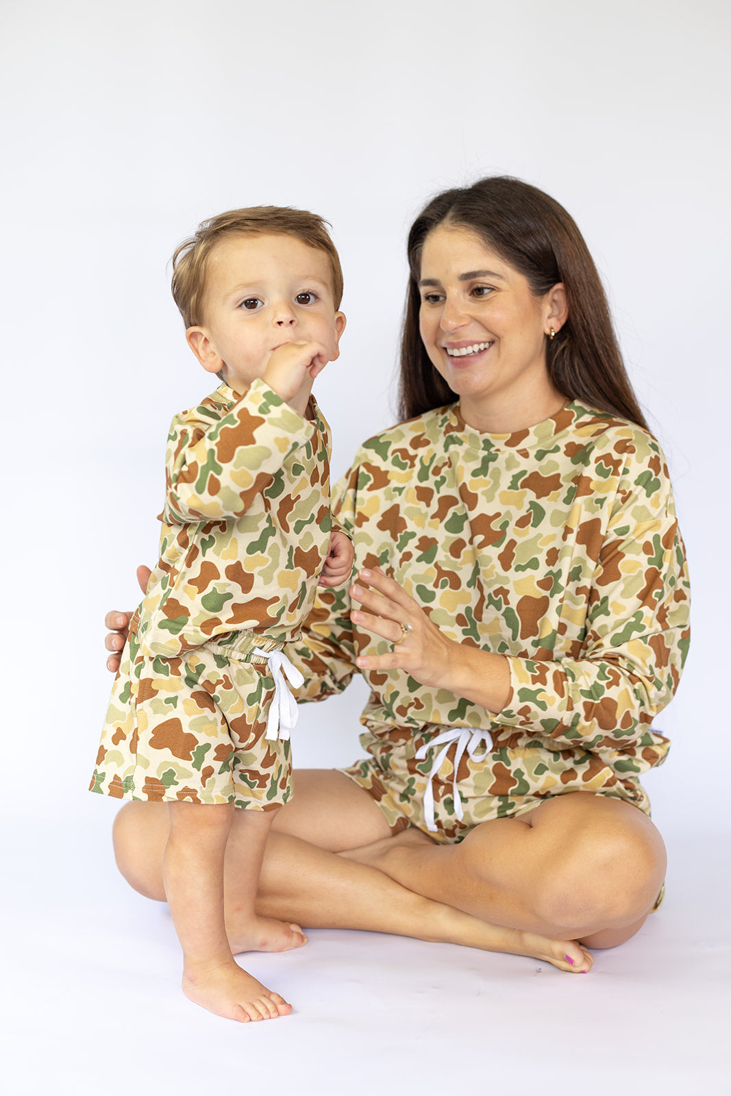 Camo Bamboo Sweatshirt Set - Top &amp; Bottom