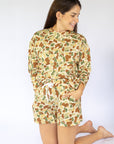 Camo Bamboo Womens Sweatshirt Set - Top & Bottom
